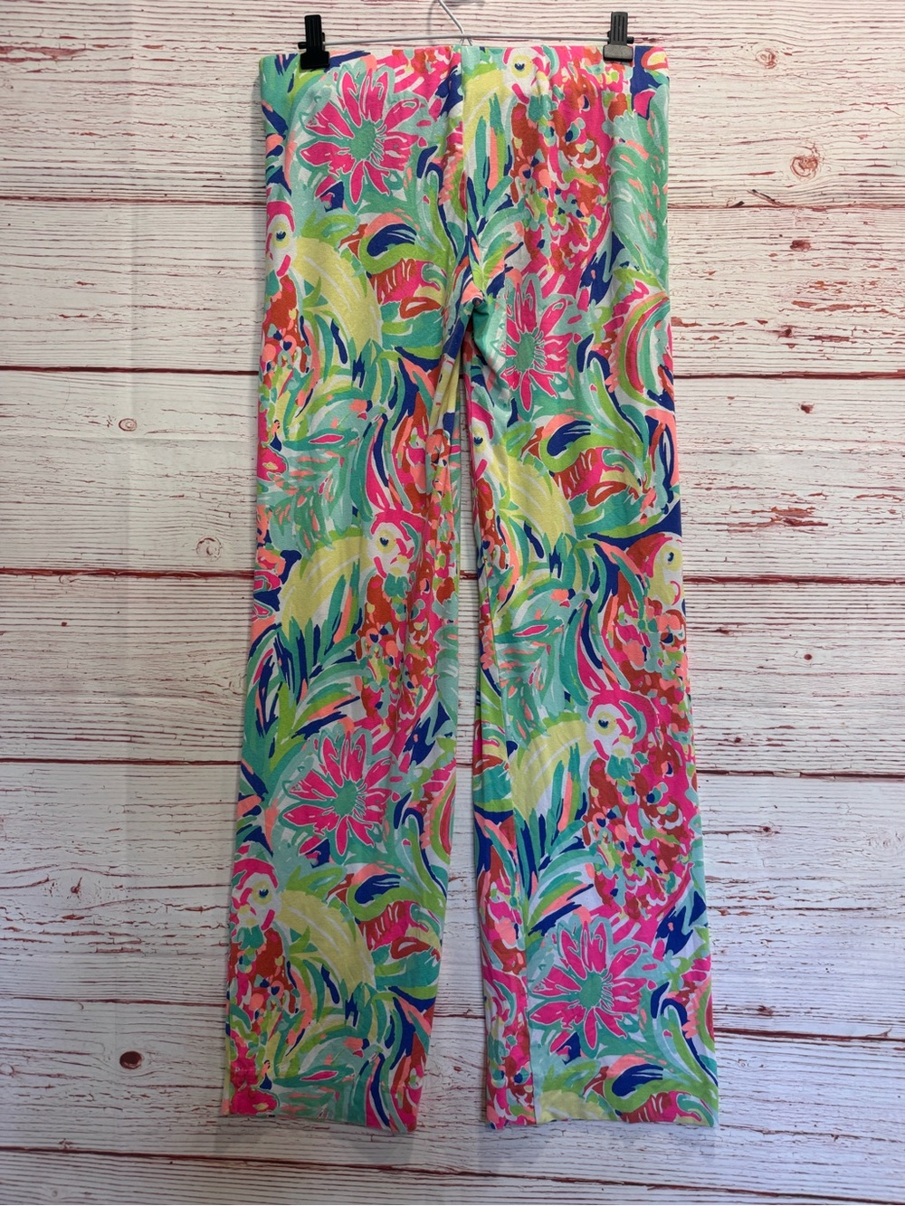 Lilly Pulitzer Georgia May Palazzo Pant in Multi Casa Banana Sz M - Picture 7 of 11